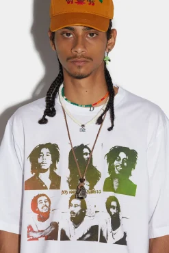 Bob Marley Postcards Skater T-Shirt