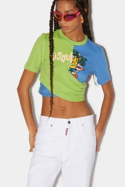 Criss Cross Split T-Shirt