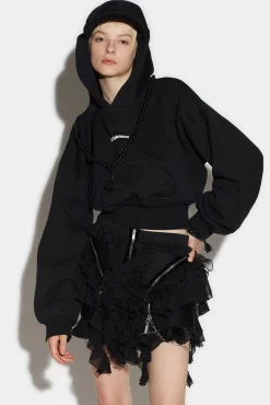 Crop Baseball Hoodie