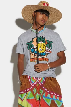 D2 Cartoon Surfer Cool T-Shirt