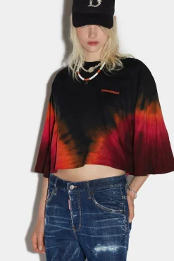 D2 Flame Crop Boxy T-Shirt