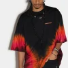 D2 Flame Dropped Shoulder T-Shirt