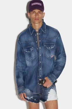 D2 Leaf West Dropped Shoulder Shirt