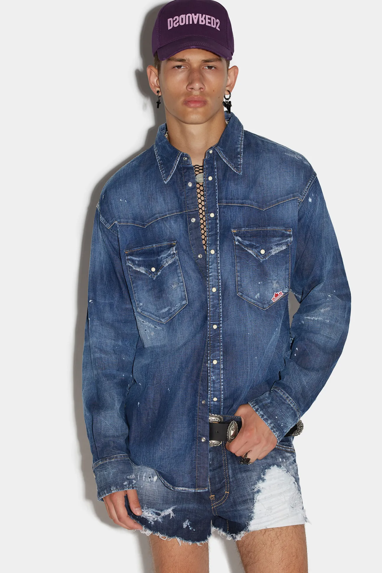 D2 Leaf West Dropped Shoulder Shirt