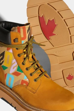 D2 Monogram Ankle Boots