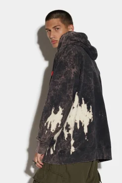 D2 Reverse Tie&Dyed Slouch Hoodie