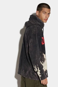 D2 Reverse Tie&Dyed Slouch Hoodie