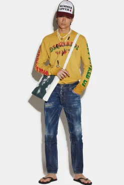 Dark Bob Wash Skater Jeans