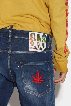 Dark Bob Wash Skater Jeans