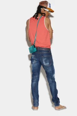 Dark Crinckle Wash Sexy Dean Jeans