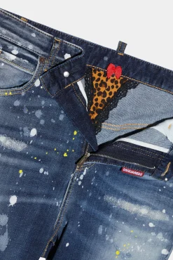 Dark Crystal Wash High Waist Twiggy Jeans