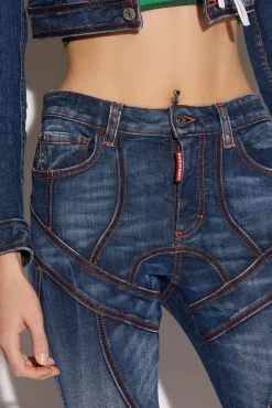 Dark Fade Wash Surfer Skinny Jeans