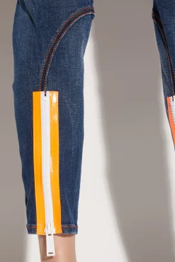 Dark Fade Wash Surfer Skinny Jeans