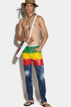Dark Rasta Wash Cool Guy Jeans