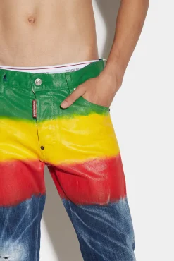 Dark Rasta Wash Cool Guy Jeans