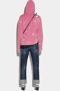 Dark Ripped Wash Cool Girl Cropped Jeans