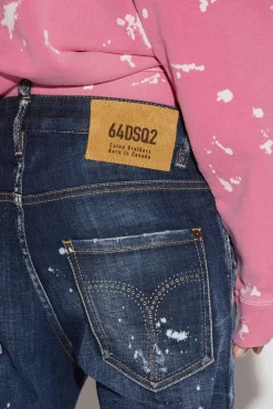 Dark Ripped Wash Cool Girl Cropped Jeans