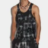Dirty Check Tank Top
