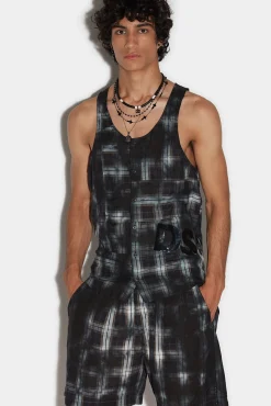 Dirty Check Tank Top