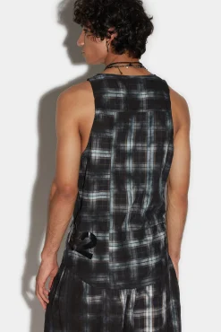 Dirty Check Tank Top