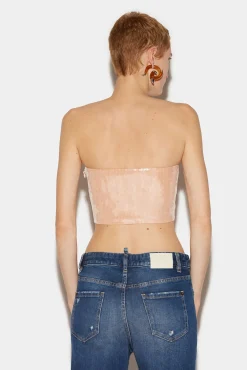 Disco Sequin Tube Top