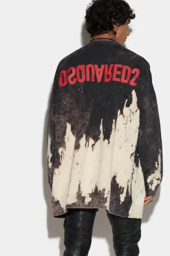 D2Reverse Tie&Dyed Zip Sweatshirt