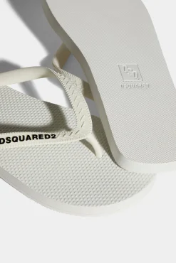 Dsquared2 Logo Flip Flops