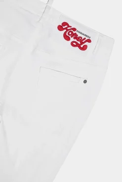 Dyed Medium Waist Flare Jeans