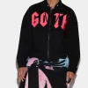 Goth Cipro Bomber Zip Sweatshirt