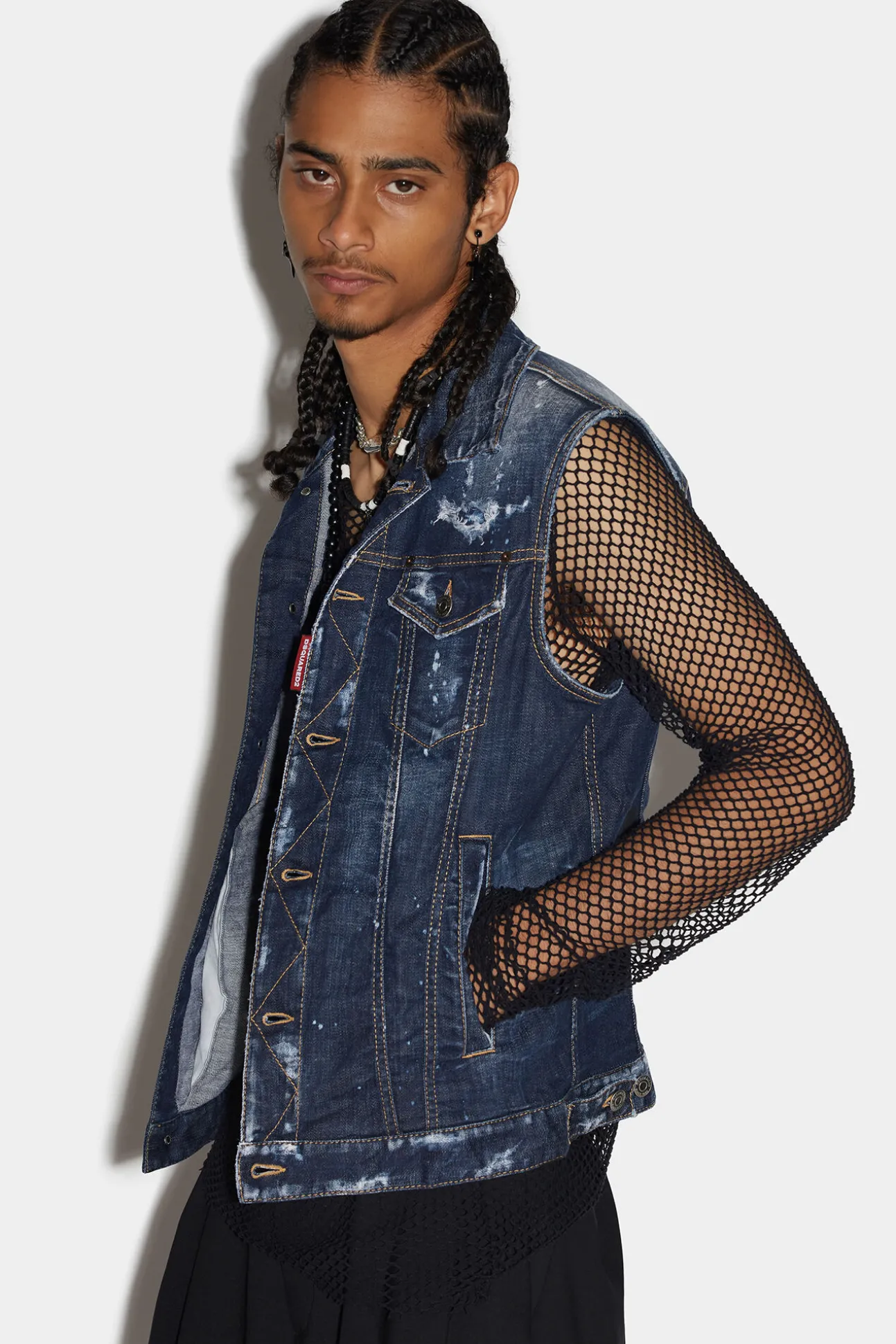 Goth Surfer Classic Jean Vest