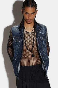 Goth Surfer Classic Jean Vest