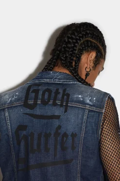 Goth Surfer Classic Jean Vest