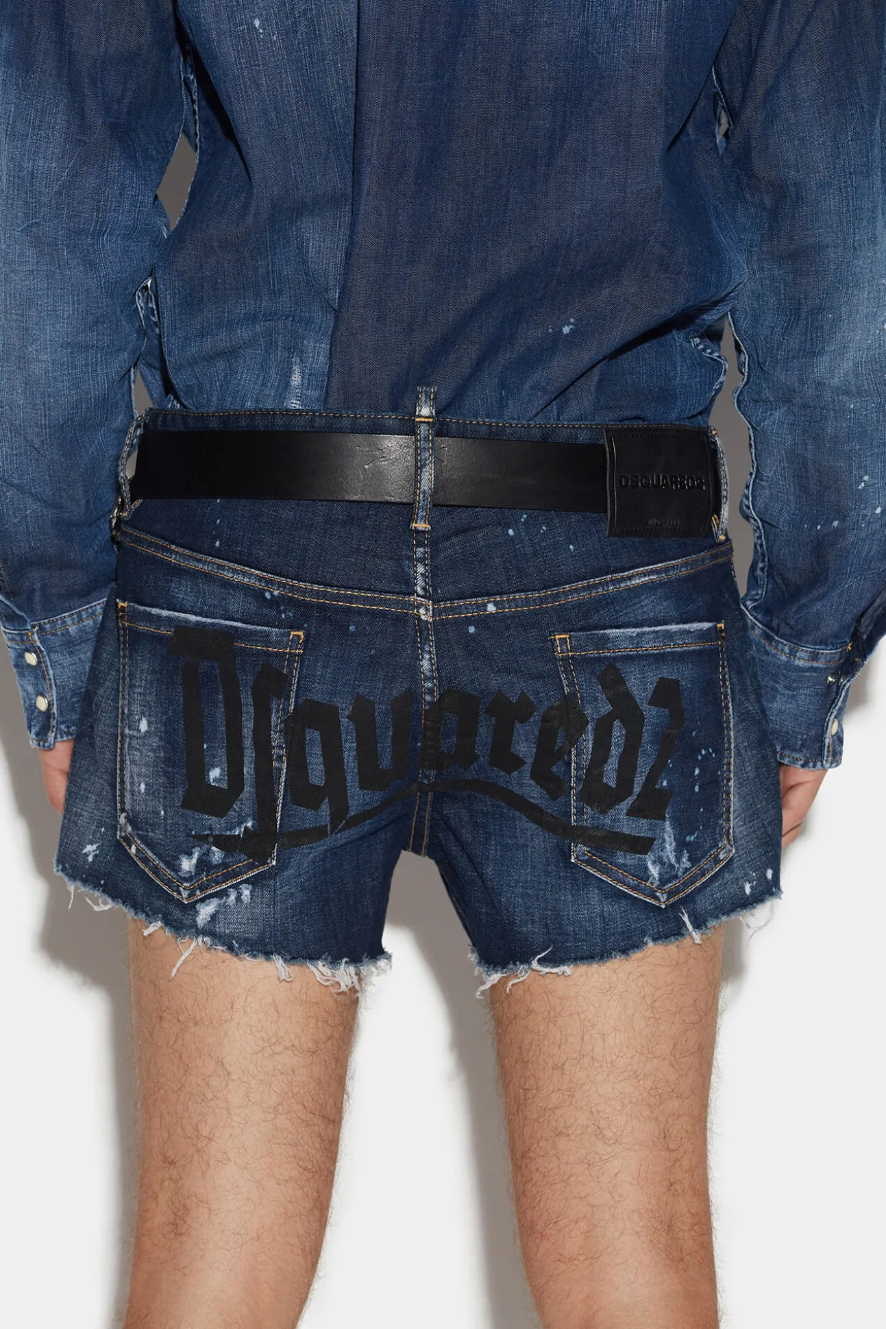 Goth Surfer Dark Ripped Wash Sexy 70'S Shorts