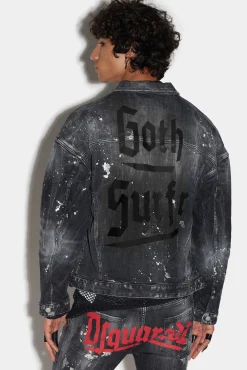 Goth Surfer Wash Goth Surfer Dropped Shoulder Jean Jacket