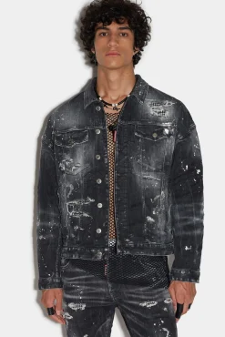 Goth Surfer Wash Goth Surfer Dropped Shoulder Jean Jacket