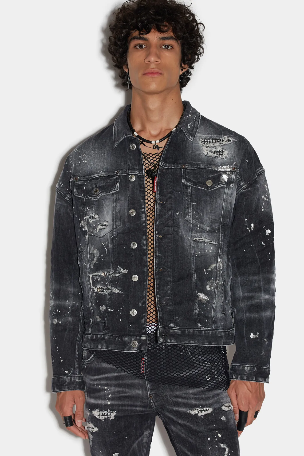 Goth Surfer Wash Goth Surfer Dropped Shoulder Jean Jacket