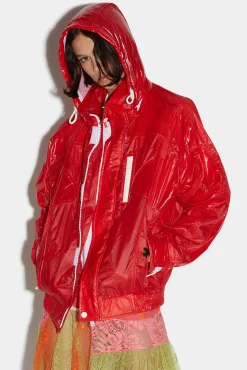 Goth Wash Techno Hooded Jacket