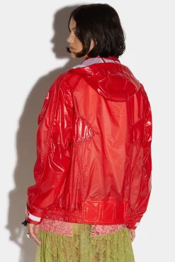 Goth Wash Techno Hooded Jacket