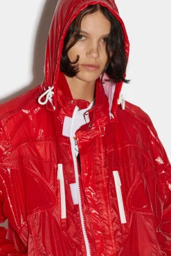 Goth Wash Techno Hooded Jacket