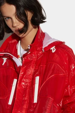 Goth Wash Techno Hooded Jacket