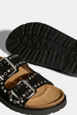 Gothic Grunge Flat Sandals