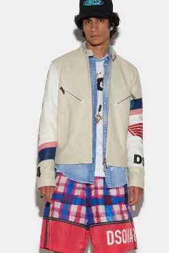 Honda Leather Classic Jean Jacket