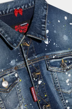 Honey Dark Crystal Wash Twiggy Jean Jacket