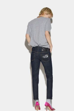 Icon Dark Wash Jennifer Cropped Jeans