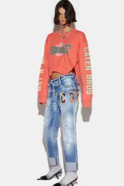 Icon Light Wash Cool Girl Cropped Jeans