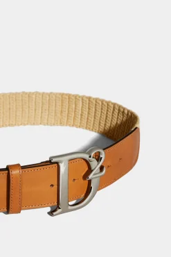 Jungle Rafia Buckle Belt