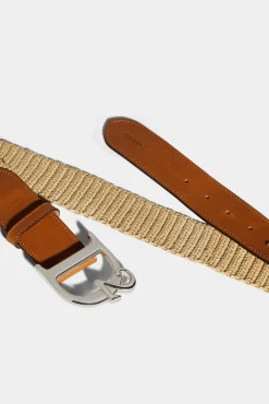 Jungle Rafia Buckle Belt