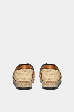 Jungle Rafia Flat Shoes