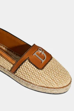 Jungle Rafia Flat Shoes