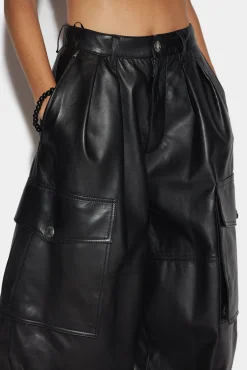 Leather Cargo Pants